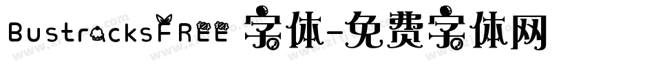 BustracksFREE 字体字体转换